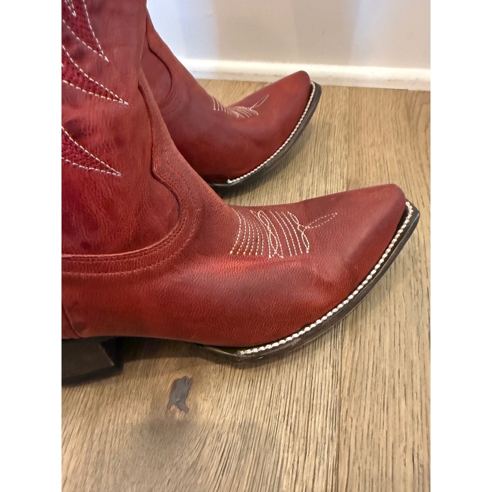 Idyllwind Women's Redhot Leather Cowboy Boots Snip Toe BIWFA22L106 6B - Picture 6 of 9